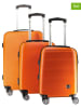 Canadian Peak 3tlg. Hardcase-Trolleyset "Solomuneak" in Orange