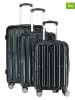 Canadian Peak 3-delige hardcase-trolleyset "Sorenteak" zwart