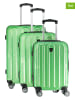 Canadian Peak 3-delige hardcase-trolleyset "Sorenteak" groen