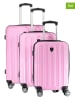 Canadian Peak 3-delige hardcase-trolleyset "Sorenteak" lichtroze