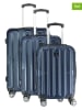 Canadian Peak 3tlg. Hardcase-Trolleyset "Sorenteak" in Dunkelblau