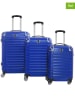 Canadian Peak 3-delige hardcase-trolleyset "Sourcingeak" blauw