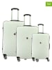 Canadian Peak 3tlg. Hardcase-Trolleyset "Sunlighteak" in Weiß