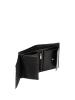 Wojas Leder-Geldbörse in Schwarz - (B)10 x (H)13 x (T)1,5 cm