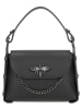 Wojas Leder-Henkeltasche in Schwarz - (B)18 x (H)13 x (T)6 cm