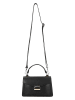 Wojas Leder-Henkeltasche in Schwarz - (B)18 x (H)12 x (T)5 cm