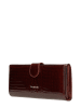 Wojas Skórzany portfel w kolorze ciemnobrązowym - 19 x 9 x 3 cm