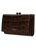 Wojas Leder-Geldbörse in Braun - (B)14 x (H)8 x (T)3 cm