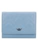 Wojas Skórzany portfel w kolorze błękitnym - 12,2 x 9,2 x 3 cm