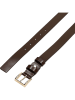 Wojas Skórzany pasek w kolorze brązowym