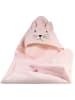 Kindsgut Kapuzenhandtuch "Katze" in Rosa - (L)76 x (B)76 cm