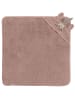 Kindsgut Kapuzenhandtuch "Einhorn" in Rosa - (L)75 x (B)75 cm