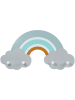Kindsgut Garderobe "Regenbogen Finn" in Bunt - (B)48 x (H)26 x (T)6,5 cm