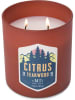 Colonial Candle Duftkerze "Citrus Teakwood" in Rot - 425 g
