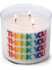 Colonial Candle Geurkaars "Thank You" meerkleurig - 411 g