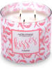 Colonial Candle Duftkerze "Kisses" in Rosa/ Weiß - 411 g