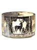 Woodbridge Carrousel kaarshouder "Stag" zilverkleurig - Ø 13 cm