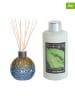 Woodbridge 3tlg. Raumduft-Set "Lemongrass & Ginger" in Blau