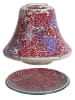 Woodbridge Klosz "Crimson Crackle" w kolorze czerwonym do świec - wys. 16 x Ø 16 cm