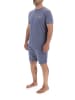 Pierre Cardin Pyjama-Shorts in Blaugrau