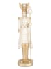 Clayre & Eef Figurka dekoracyjna w kolorze złoto-białym - 13 x 47 x 12 cm