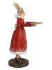 Clayre & Eef Decofiguur "Konijntje" rood - (B)18 x (H)31 x (D)17 cm