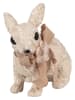 Clayre & Eef Deco-object "Konijntje" beige - (B)26 x (H)23 x (D)15 cm