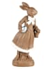 Clayre & Eef Decofiguur "Konijntje" lichtbruin - (B)18 x (H)39 x (D)9 cm