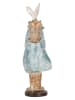 Clayre & Eef Decofiguur "Konijntje" wit/lichtblauw - (B)13 x (H)38 x (D)12 cm