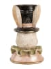 Clayre & Eef Dekofigur "Kaninchen" in Beige/ Schwarz - (B)18 x (H)29 x (T)15 cm