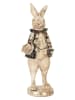 Clayre & Eef Decofiguur "Konijntje" beige/zwart - (B)9 x (H)24 x (D)10 cm