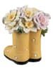 Clayre & Eef Dekoobjekt "Stiefel" in Gelb/ Rosa - (B)10 x (H)12 x (T)10 cm
