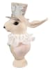 Clayre & Eef Deco-object "Konijntje" crème/lichtroze - (B)18 x (H)39 x (D)15 cm