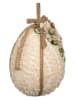 Clayre & Eef Dekoanhänger "Ei" in Creme - (H)29 x Ø 20 cm