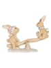 Clayre & Eef Deco-object "Konijntje" beige - (B)16 x (H)11 x (D)6 cm