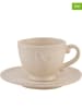 Clayre & Eef 6er-Set: Kaffeetassen in Beige - (H)7 x Ø 15 cm