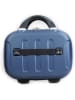 BlueStar Hardcase-beautycase "Madrid" blauw - (B)28 x (H)20 x (D)16 cm