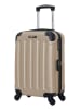 BlueStar Hardcase-trolley "Madrid" beige - (B)32 x (H)46 x (D)20 cm