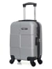 BlueStar Hardcase-trolley "Miami" zilverkleurig - (B)32 x (H)46 x (D)20 cm