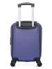 BlueStar Hardcase-trolley "Miami" blauw - (B)32 x (H)46 x (D)20 cm