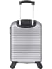 BlueStar Hardcase-Trolley "Brazilia" in Silber - (B)33 x (H)55 x (T)21 cm