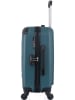 BlueStar Hardcase-Trolley "Bucarest" in Petrol - (B)35 x (H)55 x (T)21 cm