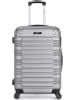 BlueStar Hardcase-trolley "Lima" grijs - (B)35 x (H)55 x (D)21 cm
