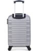 BlueStar Hardcase-trolley "Lima" grijs - (B)35 x (H)55 x (D)21 cm
