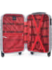BlueStar Hardcase-trolley "Lima" grijs - (B)35 x (H)55 x (D)21 cm