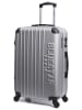 BlueStar Hardcase-trolley "Bucarest" zilverkleurig - (B)34 x (H)47 x (D)19 cm