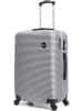 BlueStar Hardcase-Trolley "London" in Silber - (B)41 x (H)60 x (T)26 cm