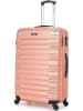 BlueStar Hardcase-Trolley "Lima" in Roségold - (B)41 x (H)65 x (T)26 cm