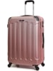 BlueStar Hardcase-trolley "Madrid" roségoudkleurig - (B)41 x (H)65 x (D)26 cm