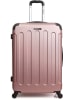 BlueStar Hardcase-Trolley "Madrid" in Roségold - (B)41 x (H)65 x (T)26 cm